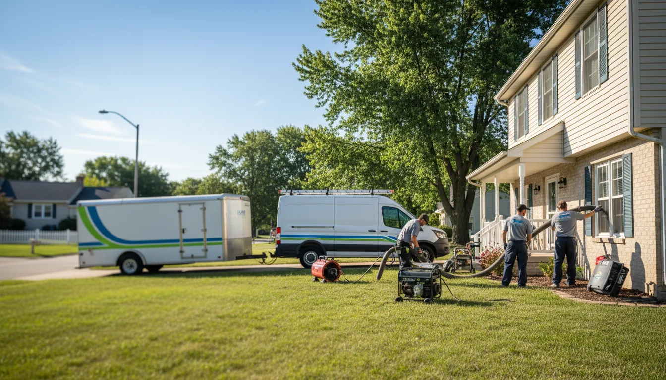 Flooded Basement Restoration And Cleanup With Repair in Streator, IL near me